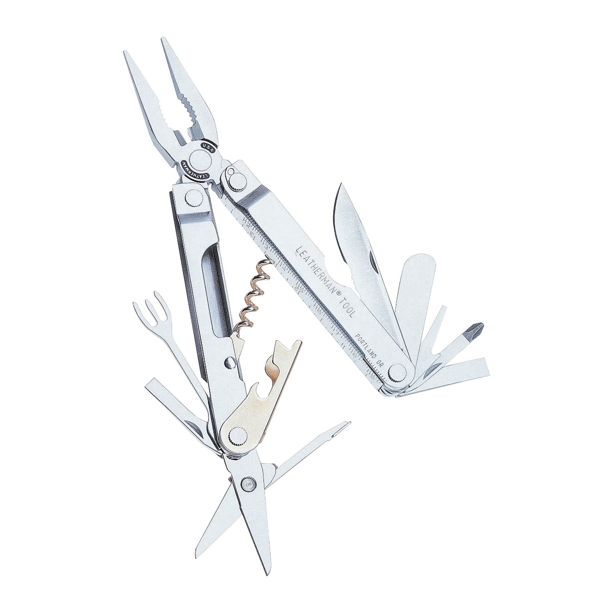 Leatherman Flair Tool™ with Corkscrew Assist is 17 Tools in 1